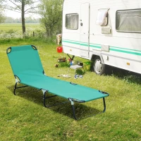 Outsunny sezlong Pliabil – Spatar 4 Pozitii, Otel & tesatura Oxford(m-11)