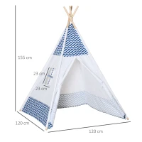 HOMCOM cort indian pentru copii, varsta 3-6 ani(m-3)