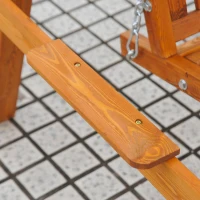 Outsunny 3-Seater Pinewood Swing Chair-Green(m-8)