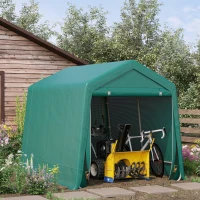 Outsunny Copertina Garaj 2,4×2 m – Pentru Auto, Moto si Biciclete(m-10)