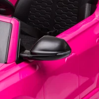HOMCOM Carro Elétrico Infantil para 3-5 anos Licença Audi RS Q8 com Bateria 6V Controle a Distância Música MP3 Buzina e Luzes Velocidade Máx. 3km/h 101x62x51cm Rosa(m-11)