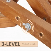 Outsunny suport hamac, pliabil, din lemn zada 388x152x89 cm(m-6)