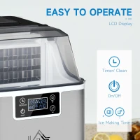 HOMCOM aparat gheata, 3,2l cu autocuratare, 20 kg/zi(m-4)