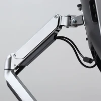 Vinsetto suport monitor, aluminiu, reglabil, 50x11x19.5-47.5cm(m-9)