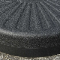 Outsunny Baza pentru Umbrela de Gradina cu Stalp Central Φ3.8cm si 4.8cm, Soclu pentru Umbrela care se Umple cu Apa sau Nisip, Negru(m-9)