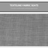 Outsunny 3 Person Outdoor Patio Porch Swing Chair with High Back Design, Side Pouches and Adjustable Canopy, Charcoal Grey(m-5)