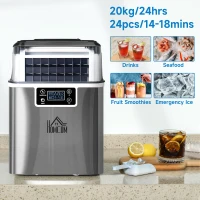 HOMCOM aparat gheata, 3,2l cu autocuratare, 20 kg/zi(m-6)