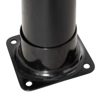 Outsunny Douche solaire d'extérieur réservoir 20L pression max. 3,5 bar - mitigeur, grand pommeau orientable, robinet à pieds - PVC ABS noir(m-8)