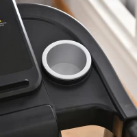 HOMCOM Tapis de course électrique tapis roulant pliable 1-12 Km/h moteur 500 W silencieux affichage LED 12 programmes 2 porte-gobelets support téléphone134 x 60 x 118 cm(m-8)