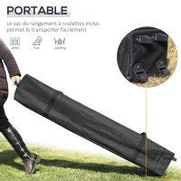 Outsunny Tonnelle pop-up tente barnum de jardin pliant avec paroi latérale amovible + sac de transport acier tissu Oxford 3 x 3 x 2,65 m blanc(m-6)