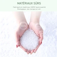 HOMCOM Ensemble table et chaise pour enfant - bureau enfant tableau blanc 2 en 1-3 marqueurs + brosse inclus - rangements - HDPE gris beige(m-6)