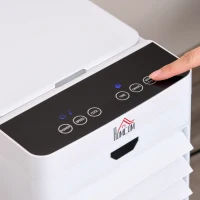 HOMCOM 4L Portable Air Cooler, Mobile Evaporative Cooler Humidifier with 3 Modes, 3 Fan Speed, Remote Controller, 7.5 Hour Timer, Swing and Ice Cooling Function for Bedroom, Dorm, Office(m-9)