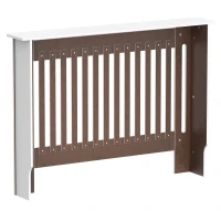 Homcom Masca Calorifer MDF Alb – 112×19×81 cm cu Grilaj Modern(m-11)