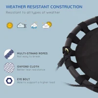 HOMCOM 23.5 Inch/ 60 cm Kids Nest Swing Seat Round Hanging Tree Metal Frame Backyard Playground Outdoor Garden Backyard Play Toy Black(m-5)