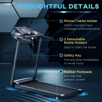 HOMCOM Treadmill Electric Motorised Running Machine w/ LED Display(m-6)