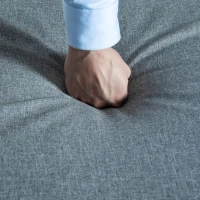 Outsunny 4 Pieces Outdoor Garden Sofa Set, Aluminum Patio Lounge Bed Furniture Set, with Canopy, Padded Cushions & Side Tables, White(m-9)