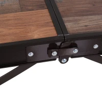 Outsunny MDF Height Adjustable Portable Picnic Dining Table Set(m-10)