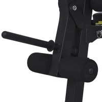 HOMCOM PVC Upholstered Steel Sit-Up/Dumbbell Duo Bench Black(m-10)