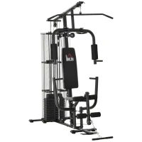HOMCOM Multifunction Home Gym System Weight Training Exercise Workout Station(m-1)