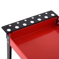 Durhand carucior pentru scule 3 rafturi, 83,5 × 35 × 75,5 cm, rosu(m-9)