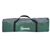 Outsunny Dome Tent for 3-4 Person Family Tent with Large Windows Waterproof Green(m-10)