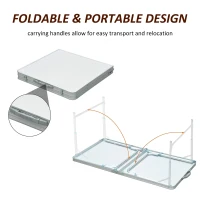 Outsunny Portable Aluminum Foldable Table(m-5)