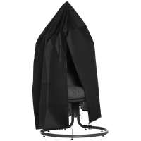 Outsunny hoes hangstoel waterdicht 115 cm x 115 cm x 190 cm
