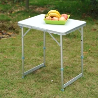 Outsunny Patio Foldable Picnic Table-Silver(m-13)