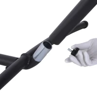 Outsunny® STELAŻ STOJAK NA HAMAK Z HAKAMI OGRÓD PLAŻA metal(m-5)