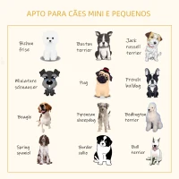 PawHut Cama de Madeira para Cães Gatos Sofá para Animais de Estimação Médios e Pequenos com Comedouro 2 Tigelas Almofada Acolchoada 100x56x39cm Natural e Branco(m-8)