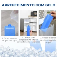 HOMCOM Ventoinha de Coluna Altura 86cm Oscilante com Controle Remoto Depósito de Água 5L 3 Modos 3 Velocidades Temporizador de 12h e Tela LED Tátil 23x29x86cm Branco(m-7)