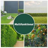 PawHut woelmuisgaas volièregaas konijnengaas hek van gaas beschermend gaas flexibel PVC donkergroen 0,9 h x 30 h m(m-5)