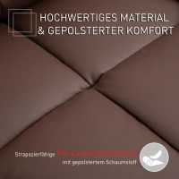 HOMCOM massagestoel tv-stoel relaxstoel met massagefunctie kunstleer hout metaal schuimstof bruin 94 x 99 x 99 cm(m-7)