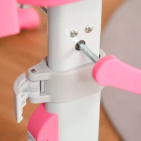 HOMCOM kinderbureauset studentenbureau met stoel en lamp bureau van alle gemakken voorzien, in hoogte verstelbaar, kantelbaar voor 6-12 jaar MDF roze 80 x 49,5 x 80-105 cm(m-9)