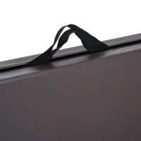 Outsunny Masa Camping Pliabila, din Metal si Plastic Maro 86x86x71,5cm(m-11)