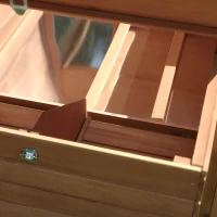 PawHut cuibar gaini, multifunctional,190×81×103cm, lemn(m-10)