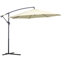 Umbrelă de Soare Excentrică, 3x2,5 m, Bej