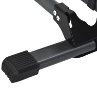 HOMCOM Fahrradhalter, Klappbarer Fahrradständer, Ausstellungsständer,  Fahrrad Zubehör, Metall, Schwarz, 39 x 35 x 45,5 cm(m-7)