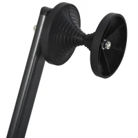 HOMCOM Fahrradhalter, Klappbarer Fahrradständer, Ausstellungsständer,  Fahrrad Zubehör, Metall, Schwarz, 39 x 35 x 45,5 cm(m-9)