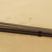 Outsunny pawilon ogrodowy pawilon 3x4 m z 4 x ścianami bocznymi moskitiera beżowa(m-9)