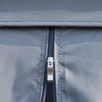 Outsunny Gartenpavillon Pavillon Gartenzelt Festzelt Partyzelt mit 6 x Seitenwand Metall + Polyester Grau 4 x 3 x 2,85 m(m-8)