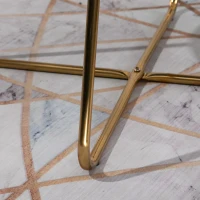 HOMCOM Modern Accent Chair Velvet Upholstered Mid-Century Leisure Lounge Armchair with Golden Base for Living room Bedroom Dinning Room Blue(m-5)