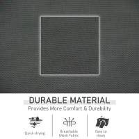 Outsunny Breathable Mesh Rocking Chair Patio Rocker Lounge for Indoor & Outdoor Recliner Seat w/ Removable Headrest for Garden and Patio(m-5)