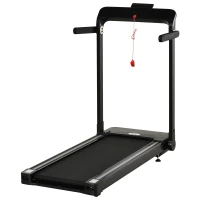 HOMCOM Tapis électrique de course pliable 1-12 Km/h 600 W écran LED multifonction 12 programmes noir(m-1)