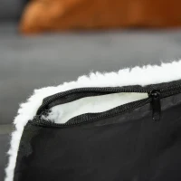 PawHut Geanta de Transport Pliabila pentru caini, Gri, 61x46x51cm(m-12)