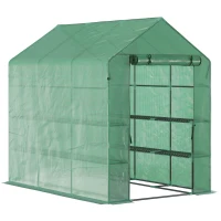 Outsunny szklarnia stal 214 cm x 143 cm x 195 cm(m-11)