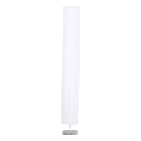 HOMCOM vloerlamp E27 RVS 120 cm wit | Aosom.de(m-11)