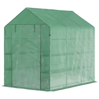 Outsunny szklarnia stal 214 cm x 143 cm x 195 cm(m-1)
