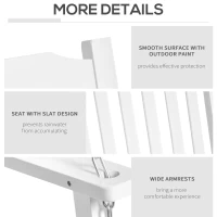 Outsunny 2 Seater Outdoor Porch Swing Chair Seat with Slat Design, Hanging Chains Wooden Hammock Bench for Garden Patio Yard,White(m-7)