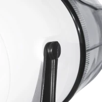 HOMCOM Professional Hair Dryer, Hooded Stand Up Hair Bonnet Dryer with Adjustable Height, Timer and Tempe, Floor Standing Rolling Base with Wheels for Beauty Salon Equipment Home(m-8)